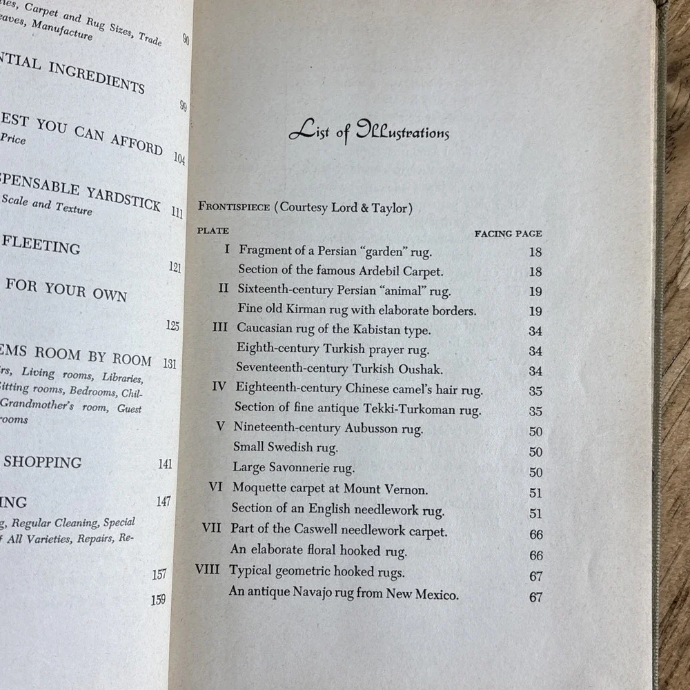 The Rug and Carpet‎ Book  by Mildred Jackson O'Brien  HB  1946. First Printing